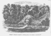 [Picture of first dwelling in county]