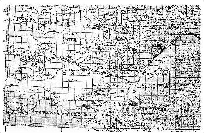 Large map of Kansas