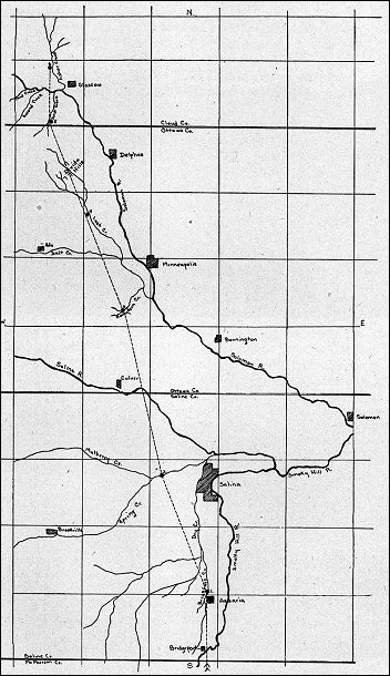[Map of Zebulon Pike's trail]