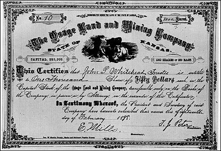 Railroad Stock Certificate