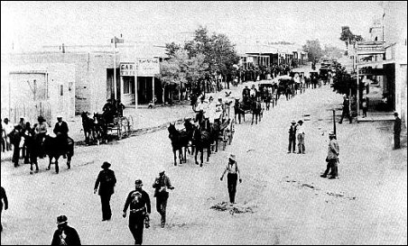Allen St. in Tombstone AZ, with entrance to O.K. Corral in center