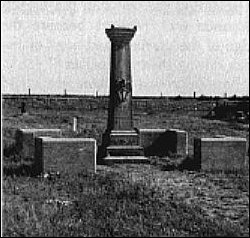 view of Fort Wallace cemetery